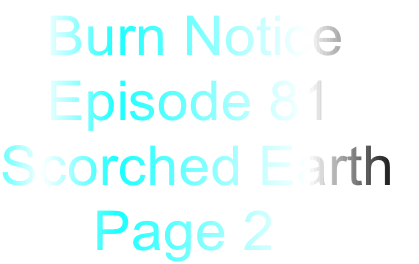    Burn Notice
   Episode 81
Scorched Earth
      Page 2