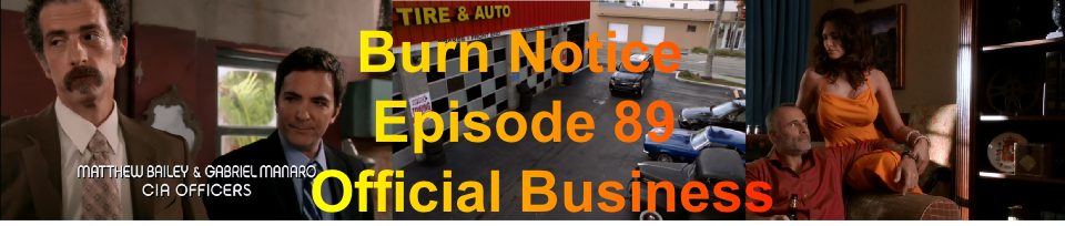    Burn Notice
    Episode 89
Official Business
